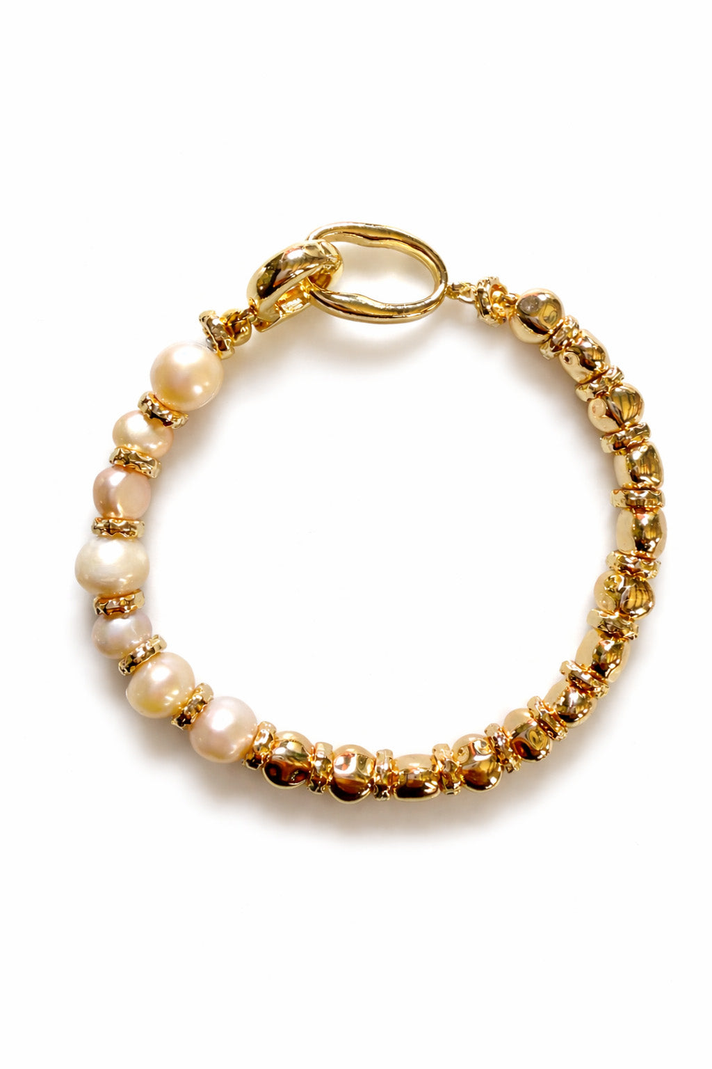 Pearl & Gold Classic Beaded Bracelet