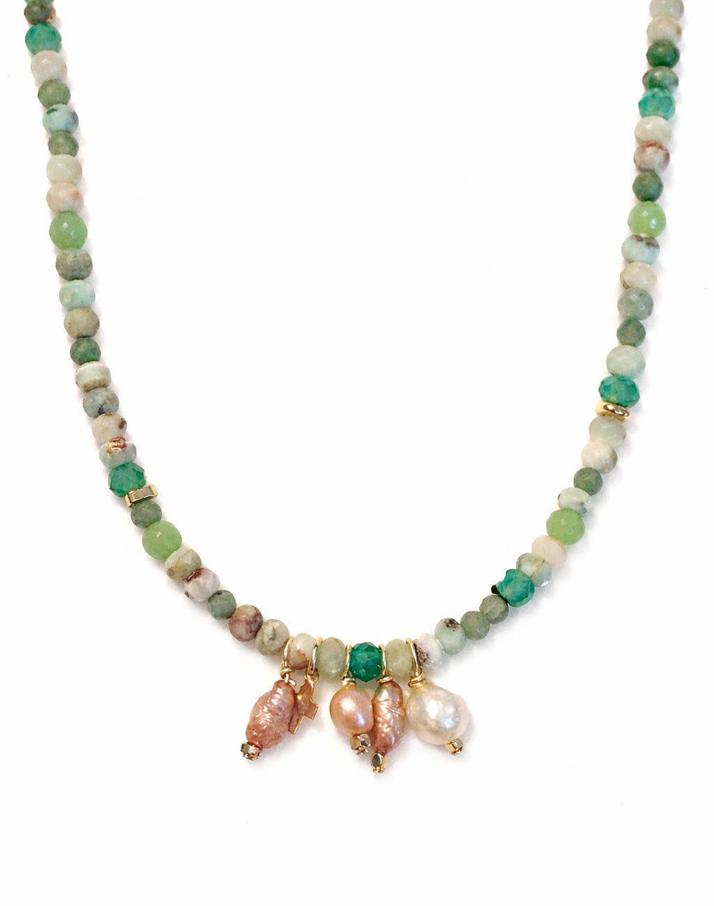 Golden Meadow Beaded Necklace