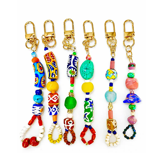 Beaded Charm Keychains