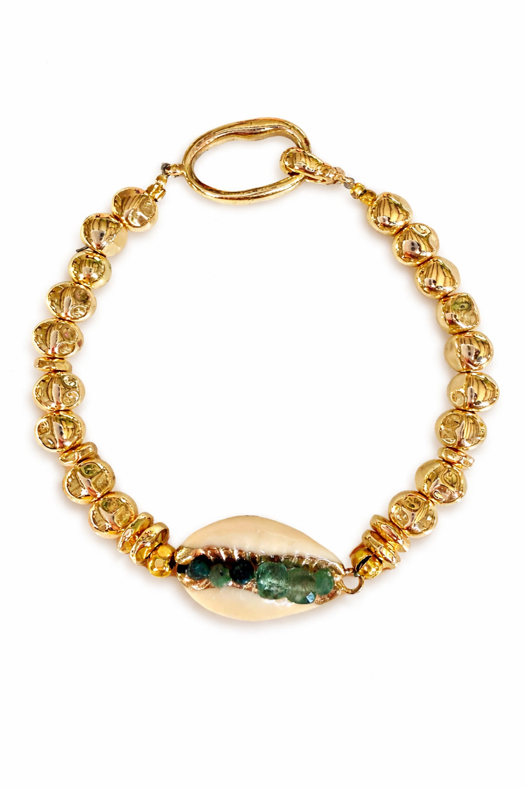 Golden Tide Shell Bracelet