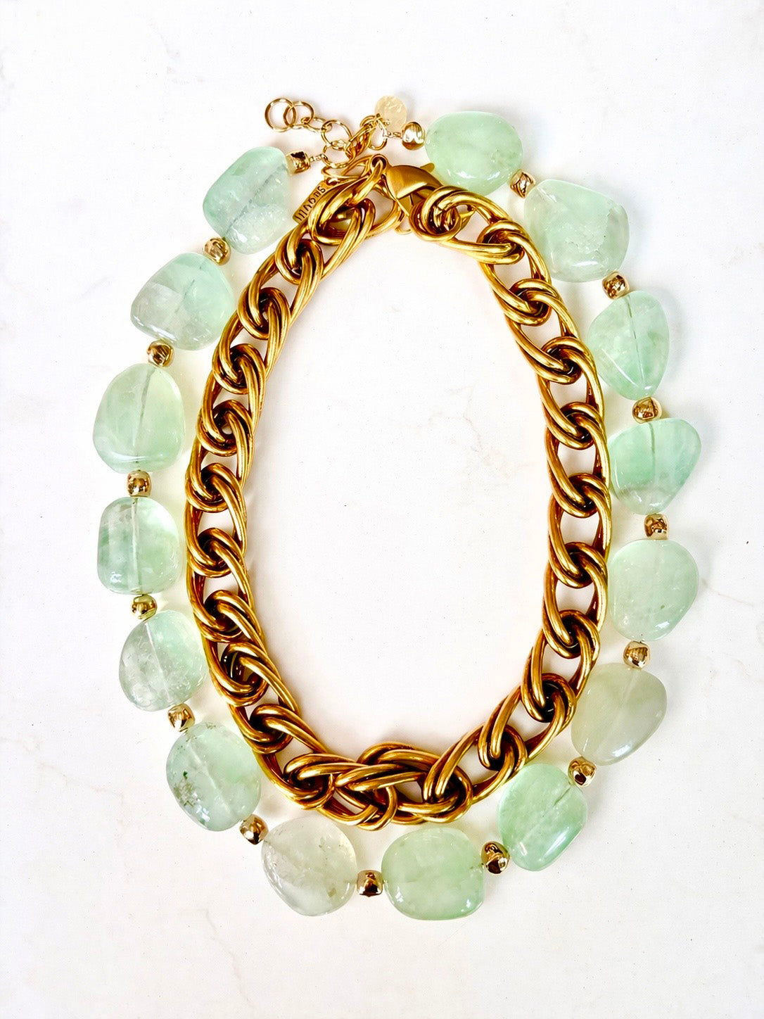 Mint Serenity Statement Necklace | Handcrafted Gemstone Jewelry