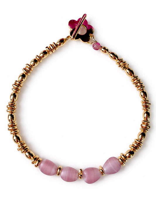 Blush Petal Beaded Bracelet