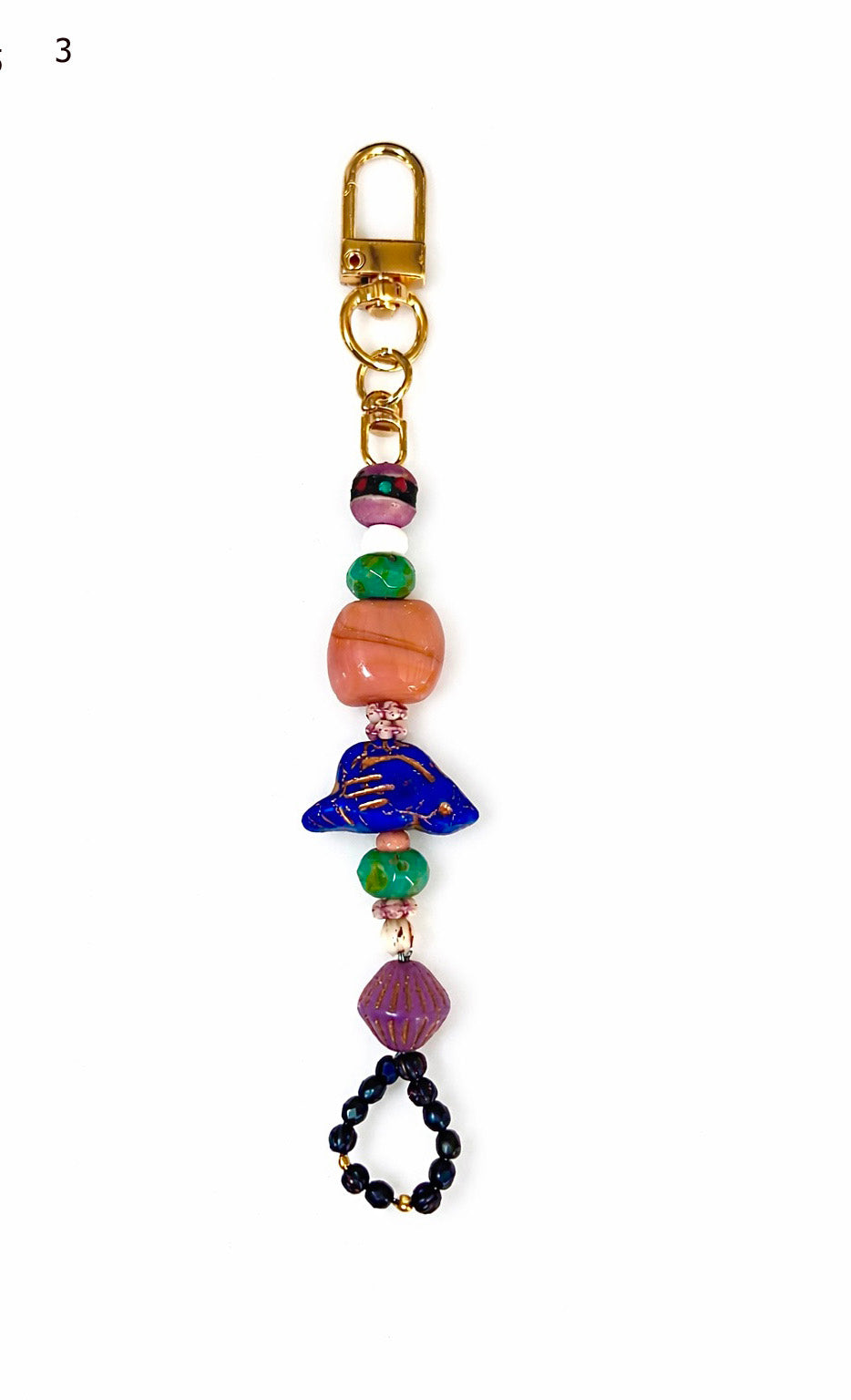 Beaded Charm Keychains