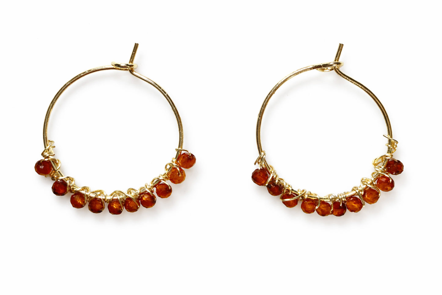 Beaded Hoop Earrings