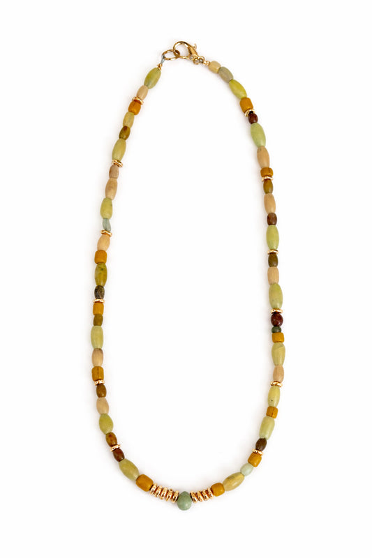 Golden Beaded Necklace