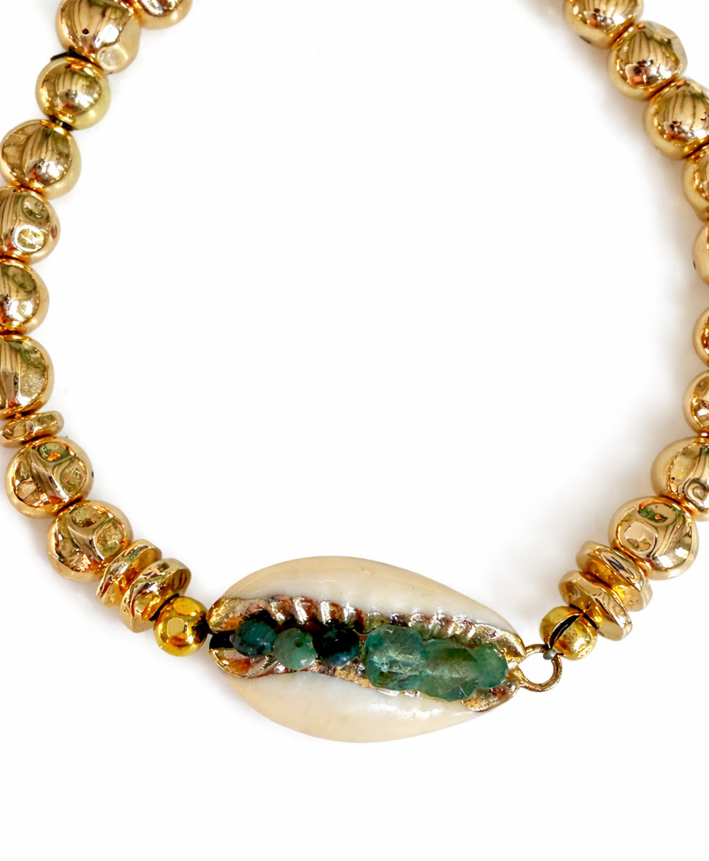 Golden Tide Shell Bracelet