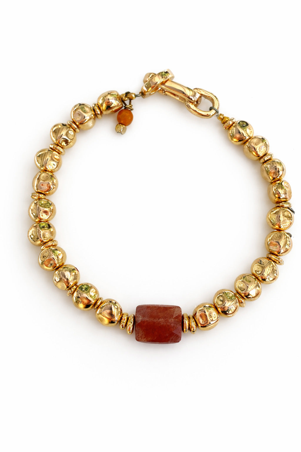 Boho Stone & Gold Beaded Bracelet – Choose Your Style