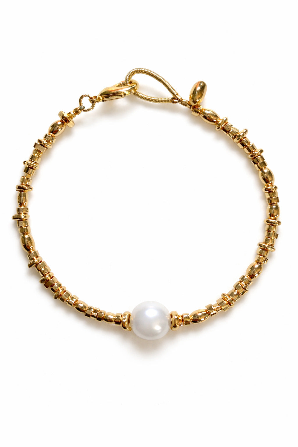 Golden Glow Pearl Bracelet